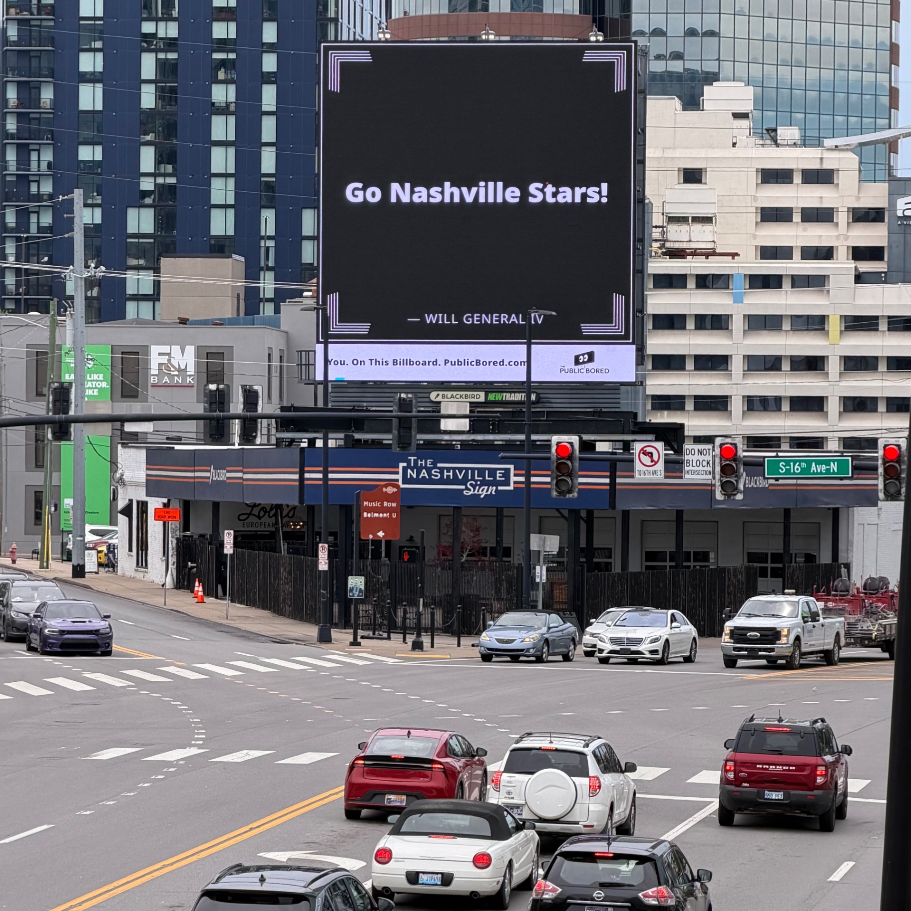 Nashville billboard airing: Go Nashville Stars!
